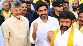 Balakrishna: గాయపడిన బాలకృష్ణను పరామర్శించిన చంద్రబాబు, లోకేశ్