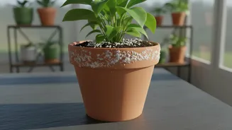 Check Whether Salts Are Building up in the Potting Mix