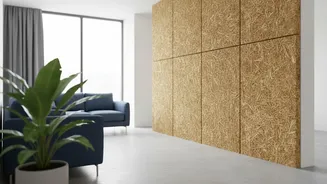 Agricultural Straw Panels Provide Sustainable Acoustic Wall Insulation For City Apartment Studios