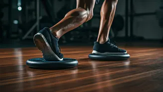 Boost core strength with sliding lunges