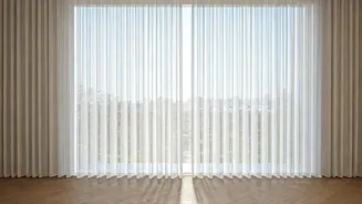 Brighten Dark Rooms Instantly Using Sheer Lightweight Cotton Balcony Drapes