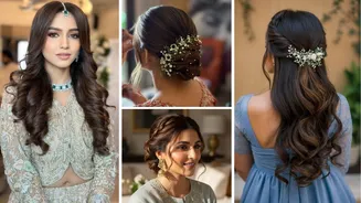 Stunning long hairstyles for women that enhance Eid look and complement traditional outfits