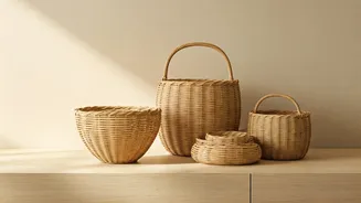 Sustainable Bamboo Baskets Give Your Home Ultimate Warm Minimalist Vibes