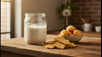 Sourdough Discard Crackers And Fritters Bring Sustainability To Home Baking