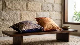 Upcycling Old Fabric Drapes And Sarees Into Stylish Festive Cushion Covers At Home