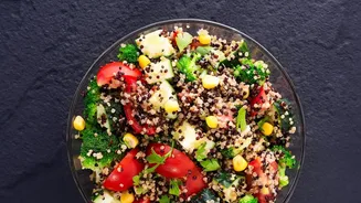 Mixing Quinoa With Vegetables And Herbs: Quinoa Recipes From Around The World In Focus