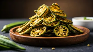 These Crispy Air-Fried Bhindi Chips Are Addictive But Healthy