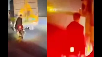 Dangerous Road Rage In Telangana: Biker Gang Ride Close To Speeding Truck, Ignore Warning — ‘Maut Ko Bula Raha Hai’