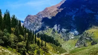 The Trail to Deo Tibba Base Camp Passes Rivers, Forests and Meadows