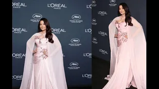 Aishwarya Rai Wins Cannes Again In A ₹3.5 Lakh Crystal-Embellished Gown With Burgundy Waves