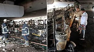 Mumbai Fire: 10 Auto Rickshaws Gutted In Blaze Under Ghatkopar Bridge, No Injuries Reported | VIDEO