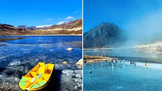 Arunachal’s sacred Sela Lake freezes into breathtaking winter spectacle