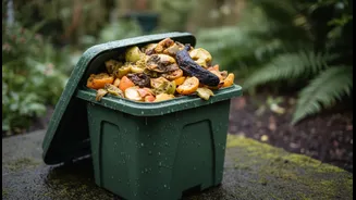 Fruit Scraps Can Overwhelm a Small Bin in Rainy Weather