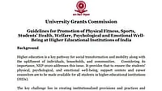 UGC Lays Out Fitness Blueprint for Campuses; Details Physical Activity Norms