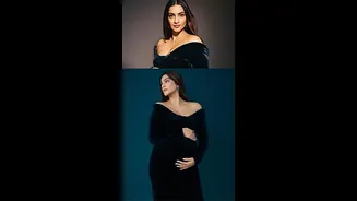 Sonam Kapoor Flaunts Pregnancy Glow In Luxe Black Velvet Gown- Pictures Inside