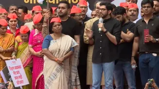 झुकणार नाही, वाकणार नाही आम्हाला कापलं तरी…, आदित्य ठाकरेंचा मुंबईतून भाजपवर हल्लाबोल, दिपकेंच्या आंदोलनावरून वातावरण तापलं