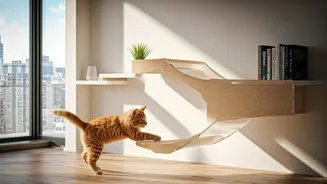 Give High Rise Kittens Adventure With Floating Wall Bridges