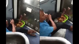 Vendor Seen Resting Feet On Samosa Basket In Moving Train; Video Goes Viral