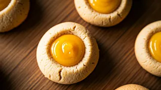 Summertime Mango Delights: Effortless Thumbprint Cookies Bursting with Flavor