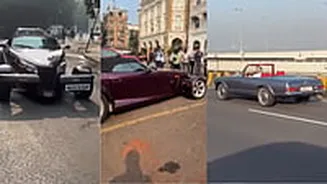 'From Mercedes Pagoda To 1999 Plymouth Prowler', Vintage Cars Paint Mumbai Streets With Classic Retro Vibes | WATCH