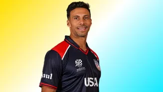Who is Shadley Van Schalkywk? USA bowler who has picked 3 wickets in an Over against India