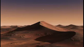 The Red Planet's Dark Dunes Are Not Metal, But They Look Strikingly Unusual