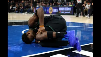 Anthony Edwards está fora da série contra Nuggets por lesão no joelho