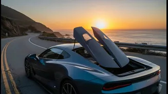 Two Carbon Roof Panels Fit In The Rear For Open-Air Driving