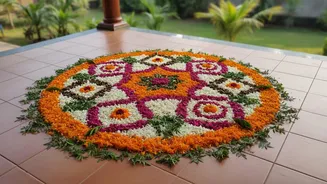 Traditional Pookkalam, Lower Waste: How To Rethink Onam Flower Buying