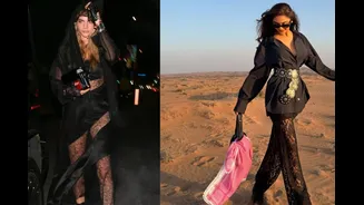 Cara Delevingne And Krystle D'souza Prove Black Lace Outfits Will Always Be A Moment