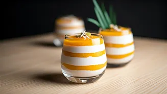 Craving Tropical Sweets Try This Kesar Mango Coconut Pudding