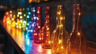 How to safely cut and drill old glass bottles for aesthetic upcycled home lighting projects