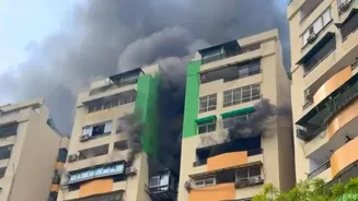 Massive fire breaks out at residential complex in Ghaziabad