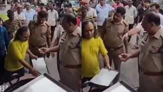 UP Shop Owner Asked To Taste His Own Sweets During Raid; He Refuses | WATCH