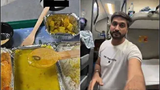 Travel vlogger finds metal in dal on Vande Bharat train