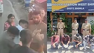 Shimla Road Rage: 4 Haryana Tourists Arrested For Brutal Assault On HRTC Bus Driver After Dispute Over Overtaking - VIDEO