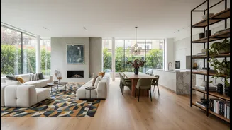 Create Boundaries With Rugs, Shelves And Furniture Rather Than More Walls