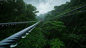 Ziplining Through Rain Is Surprisingly Amazing