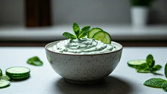 Perfect Late Night Study Snack Creamy Cucumber Mint Dip