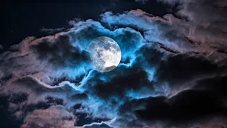 Cloud Breaks Make Moon Views More Precious