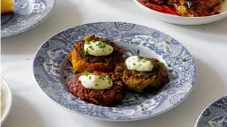 Make these crispy pine nut-potato pancakes at home