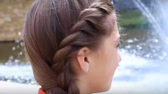Revamp your look with side twists hairstyle