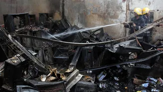 How did fire break out at Delhi's Salman Khan Gym?