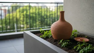 How Balcony Gardeners Use Clay Olla Pots To Prevent Plant Dehydration In Humid Spells
