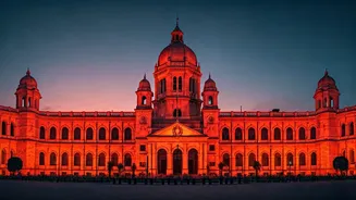 Kolkata Ablaze in Saffron: A City Adorned for a New Government's Inauguration