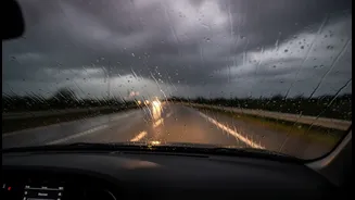 Heavy Rain Can Slow Your Journey; Here's How To Stay Safe