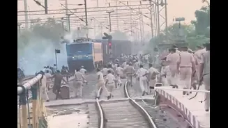 Trains Halted, Stone Pelting: Bihar Police Exam Protest Turns Violent, Police Fire Tear Gas | Video