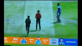 India's projected score shows 950 as Vaibhav Sooryavanshi completes perfect Sri Lanka revenge