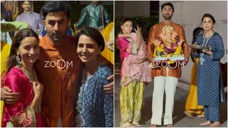 Ranbir, Alia attend Ganesh visarjan