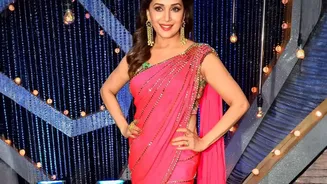 Madhuri Dixit Navratri Saree Looks: The Range of Colours in Madhuri Dixit's Festive Wardrobe